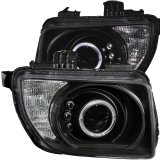 ANZO 2003-2006 Honda Element Projector Headlights w/ Halo Black thumbnail 1