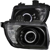 ANZO 2003-2006 Honda Element Projector Headlights w/ Halo Black thumbnail 2