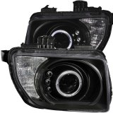ANZO 2003-2006 Honda Element Projector Headlights w/ Halo Black thumbnail 3