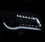 ANZO 2011-2014 Chrysler 300 Projector Headlights w/ Plank Style Design Chrome thumbnail 3