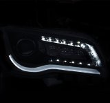 ANZO 2011-2014 Chrysler 300 Projector Headlights w/ Plank Style Design Chrome thumbnail 8