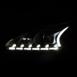 ANZO 2013-2014 Nissan Altima Projector Headlights w/ Plank Style Design Black thumbnail 3