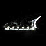 ANZO 2013-2014 Nissan Altima Projector Headlights w/ Plank Style Design Black thumbnail 8