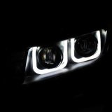 ANZO 2014-2015 Chevrolet Camaro Projector Headlights w/ U-Bar Black thumbnail 3