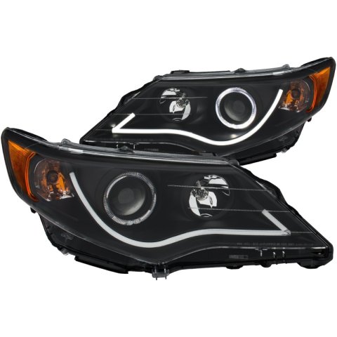 ANZO 2012-2013 Toyota Camry Projector Headlights w/ Halo Black thumbnail 4