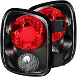ANZO 1999-2004 Chevrolet Silverado Taillights Black thumbnail 3