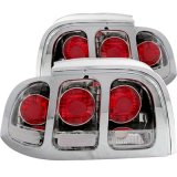 ANZO 1994-1998 Ford Mustang Taillights Chrome thumbnail 1
