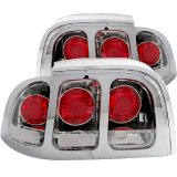 ANZO 1994-1998 Ford Mustang Taillights Chrome thumbnail 2