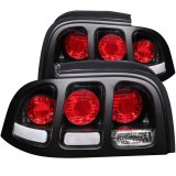 ANZO 1994-1998 Ford Mustang Taillights Black thumbnail 5