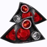 ANZO 2001-2003 Honda Civic Taillights Black w/ Halo thumbnail 5