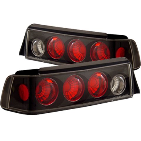 ANZO 1988-1991 Honda Civic Taillights Black thumbnail 2