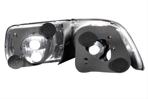ANZO 1996-2000 Honda Civic Coupe Taillights Black thumbnail 2