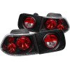 ANZO 1996-2000 Honda Civic Coupe Taillights Black thumbnail 9