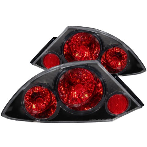 ANZO 2000-2005 Mitsubishi Eclipse Taillights Black thumbnail 5