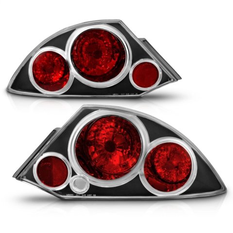 ANZO 2000-2005 Mitsubishi Eclipse Taillights Black thumbnail 7