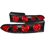 ANZO 1995-1999 Mitsubishi Eclipse Taillights Black thumbnail 3