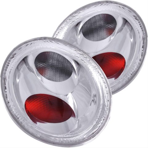 ANZO 1998-2005 Volkswagen Beetle Taillights Chrome thumbnail 1