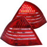 ANZO 2001-2004 Mercedes Benz C Class W203 Taillights Red/Smoke thumbnail 2