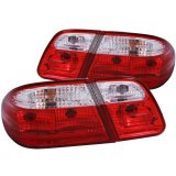 ANZO 1996-2002 Mercedes Benz E Class W210 Taillights Red/Clear G2 thumbnail 4