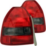 ANZO 1996-2000 Honda Civic Taillights Red/Smoke thumbnail 4