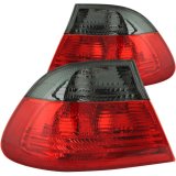 ANZO 2000-2003 BMW 3 Series E46 Taillights Red/Smoke - Outer thumbnail 4