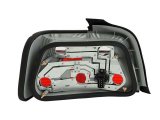ANZO 1992-1998 BMW 3 Series E36 Sedan Taillights Red/Clear thumbnail 6