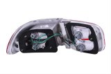 ANZO 1992-1995 Honda Civic Taillights Red/Clear thumbnail 2