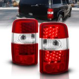 ANZO 2000-2006 Chevrolet Suburban LED Taillights Red/Clear thumbnail 3