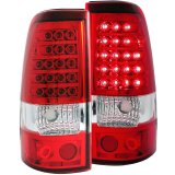 ANZO 2003-2006 Chevrolet Silverado 1500 LED Taillights Red/Clear thumbnail 5