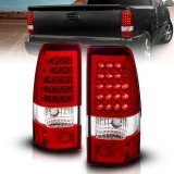ANZO 2003-2006 Chevrolet Silverado 1500 LED Taillights Red/Clear thumbnail 6