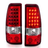 ANZO 2003-2006 Chevrolet Silverado 1500 LED Taillights Red/Clear thumbnail 8