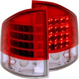 ANZO 1995-2005 Chevrolet S-10 LED Taillights Red/Clear thumbnail 3