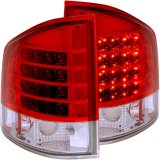 ANZO 1995-2005 Chevrolet S-10 LED Taillights Red/Clear thumbnail 4
