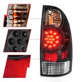 ANZO 2005-2015 Toyota Tacoma LED Taillights Black thumbnail 9