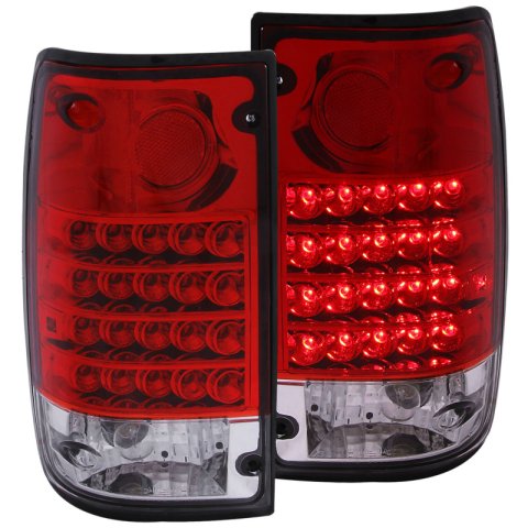 ANZO 1989-1995 Toyota Pickup LED Taillights Red/Clear thumbnail 4