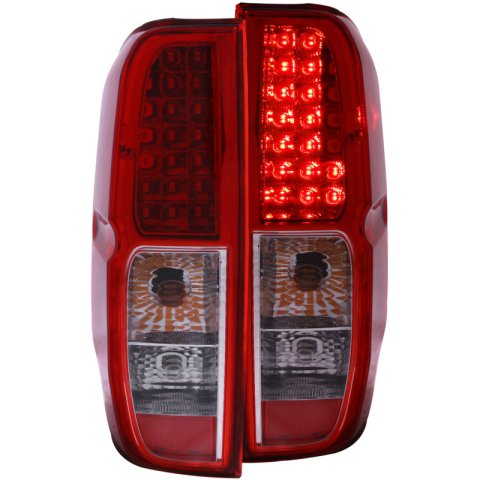 ANZO 2005-2008 Nissan Frontier LED Taillights Red/Clear thumbnail 5