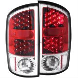 ANZO 2002-2005 Dodge Ram 1500 LED Taillights Red/Clear thumbnail 1