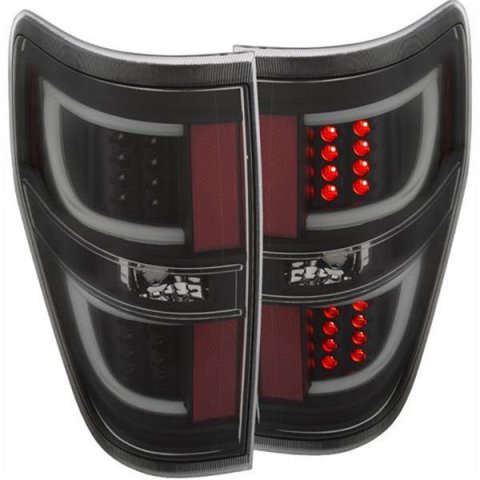 ANZO 2009-2013 Ford F-150 LED Taillights Black thumbnail 1