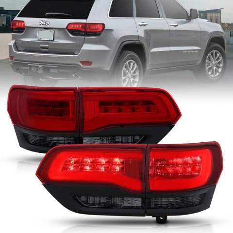 ANZO 2014-2016 Jeep Grand Cherokee LED Taillights Red/Smoke thumbnail 6