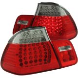 ANZO 1999-2001 BMW 3 Series E46 LED Taillights Red/Clear 4pc thumbnail 4