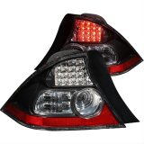 ANZO 2004-2005 Honda Civic LED Taillights Black thumbnail 1
