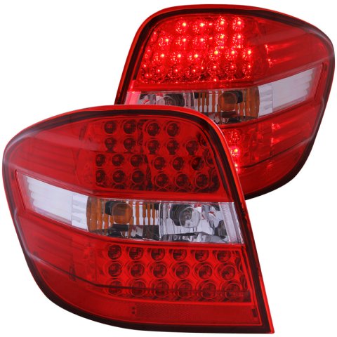 ANZO 2006-2007 Mercedes Benz M Class W164 LED Taillights Red/Clear thumbnail 6