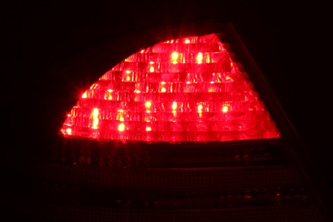 ANZO 2000-2005 Mercedes Benz S Class W220 LED Taillights Red/Clear thumbnail 7