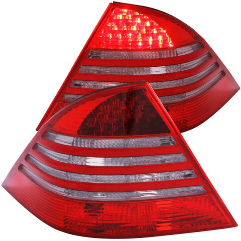 ANZO 2000-2005 Mercedes Benz S Class W220 LED Taillights Red/Smoke thumbnail 6