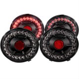 ANZO 2005-2010 Chevrolet Corvette LED Taillights Black 4pc thumbnail 1