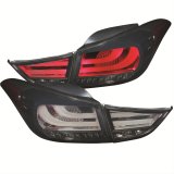 ANZO 2011-2013 Hyundai Elantra LED Taillights Smoke 4pc thumbnail 1