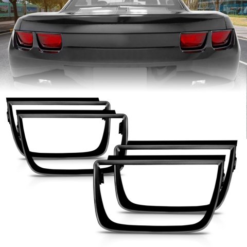 ANZO Taillight Bezels 2010-2013 Chevrolet Camaro Taillight Bezels - 4pc Flat Black thumbnail 3