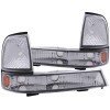 ANZO 1998-2000 Ford Ranger Euro Parking Lights Chrome w/ Amber Reflector thumbnail 5