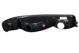 ANZO 1999-2006 GMC Sierra 1500 Euro Parking Lights Black w/ Amber Reflector thumbnail 2