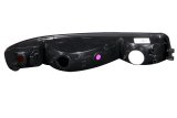 ANZO 1999-2006 GMC Sierra 1500 Euro Parking Lights Black w/ Amber Reflector thumbnail 6